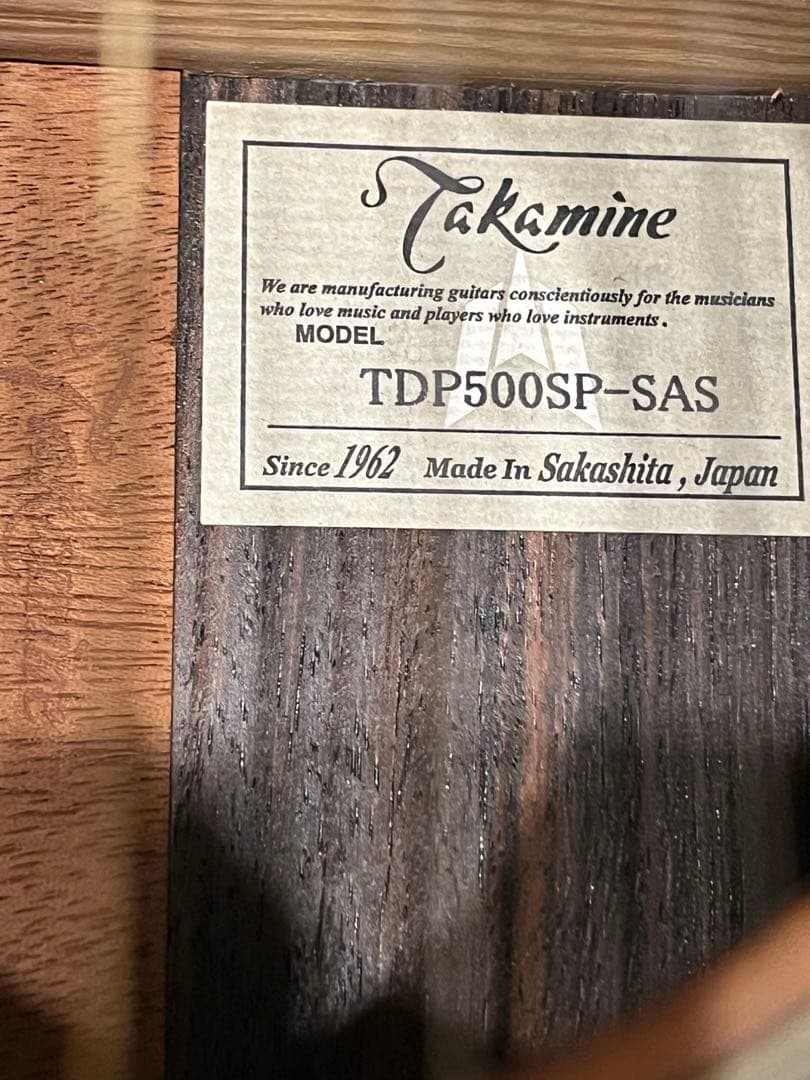 タカミネ2005年限定 TDP500SP-SAS 長渕剛 - メルカリ