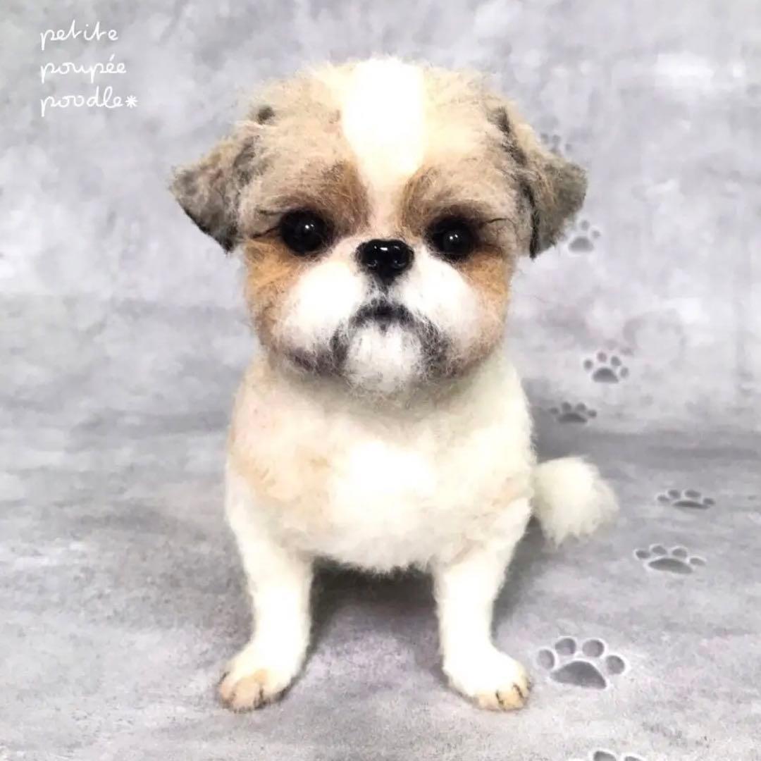 handmade 羊毛フェルト ☆シーズー 犬 オーダー - メルカリ