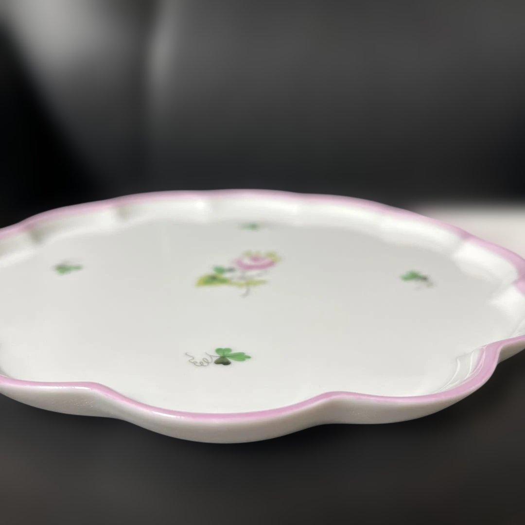 新品］Herend♡ウィーンの薔薇・ピンク♡プレート、ラージマグ、豆皿3