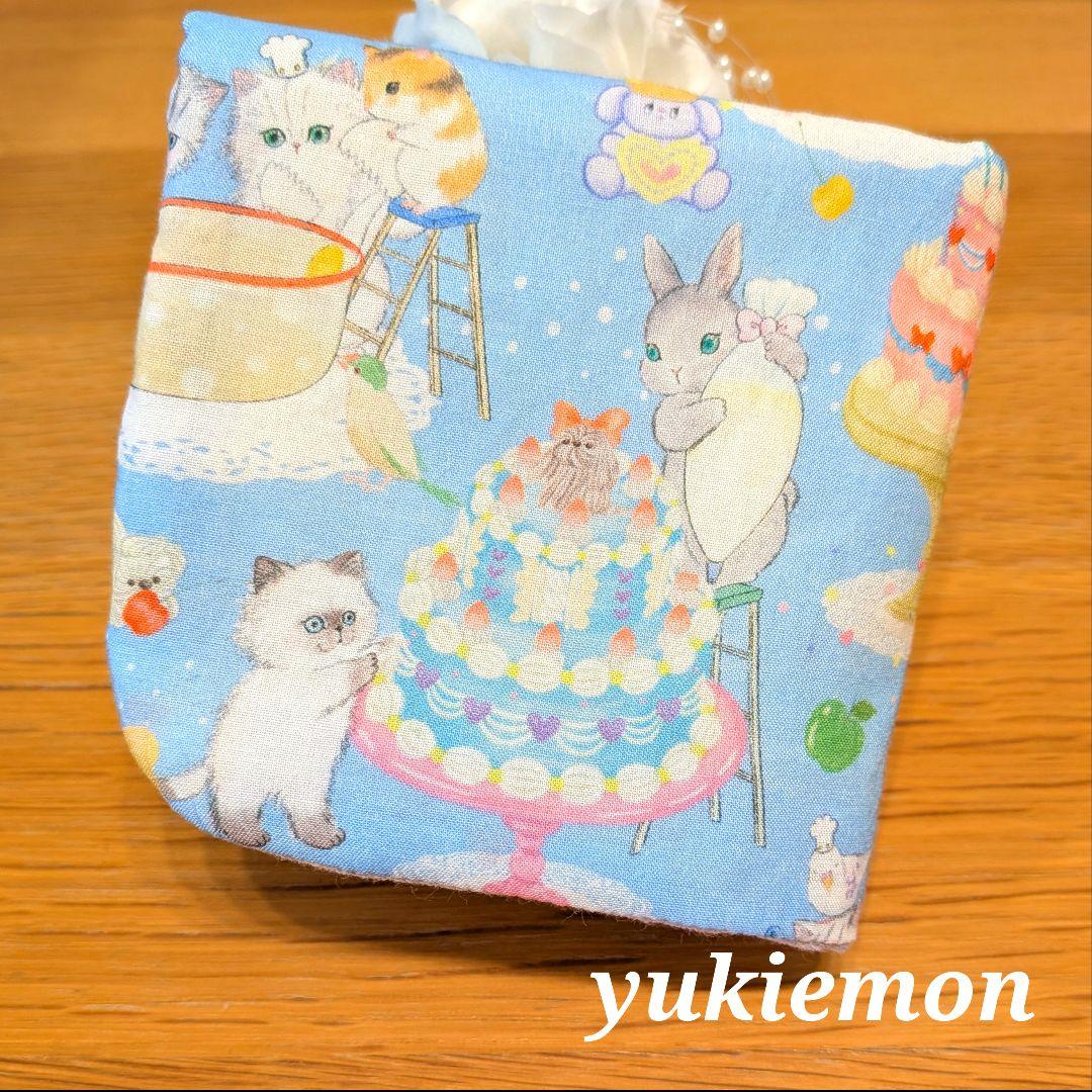 新作☆ふわふわガーゼハンカチ⭐️ユキエモン☆クックキャッツ☆fuwara