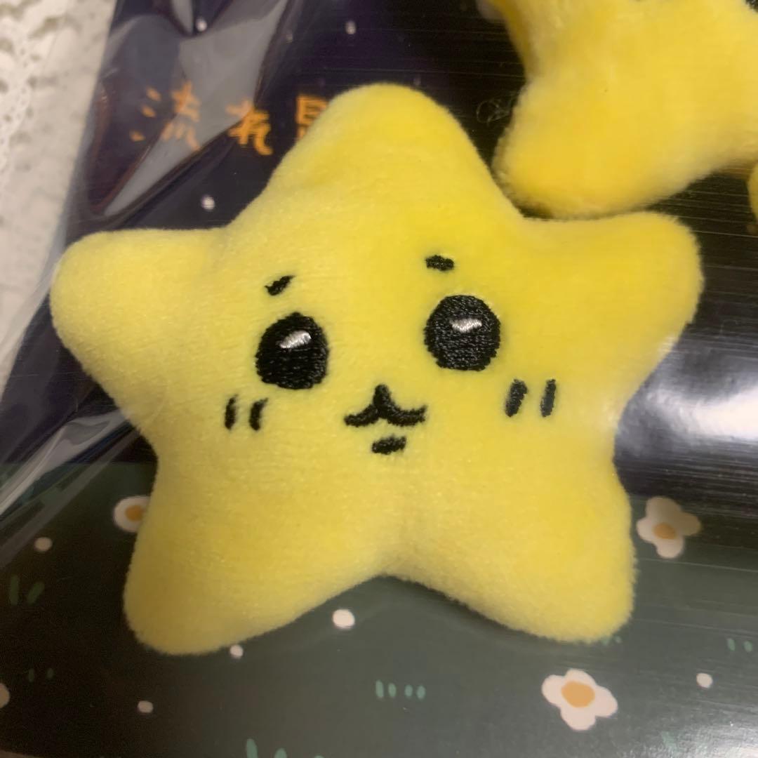 新品】ちいかわ 流れ星なぬいぐるみ バッジ 3個セット ハチワレ うさぎ