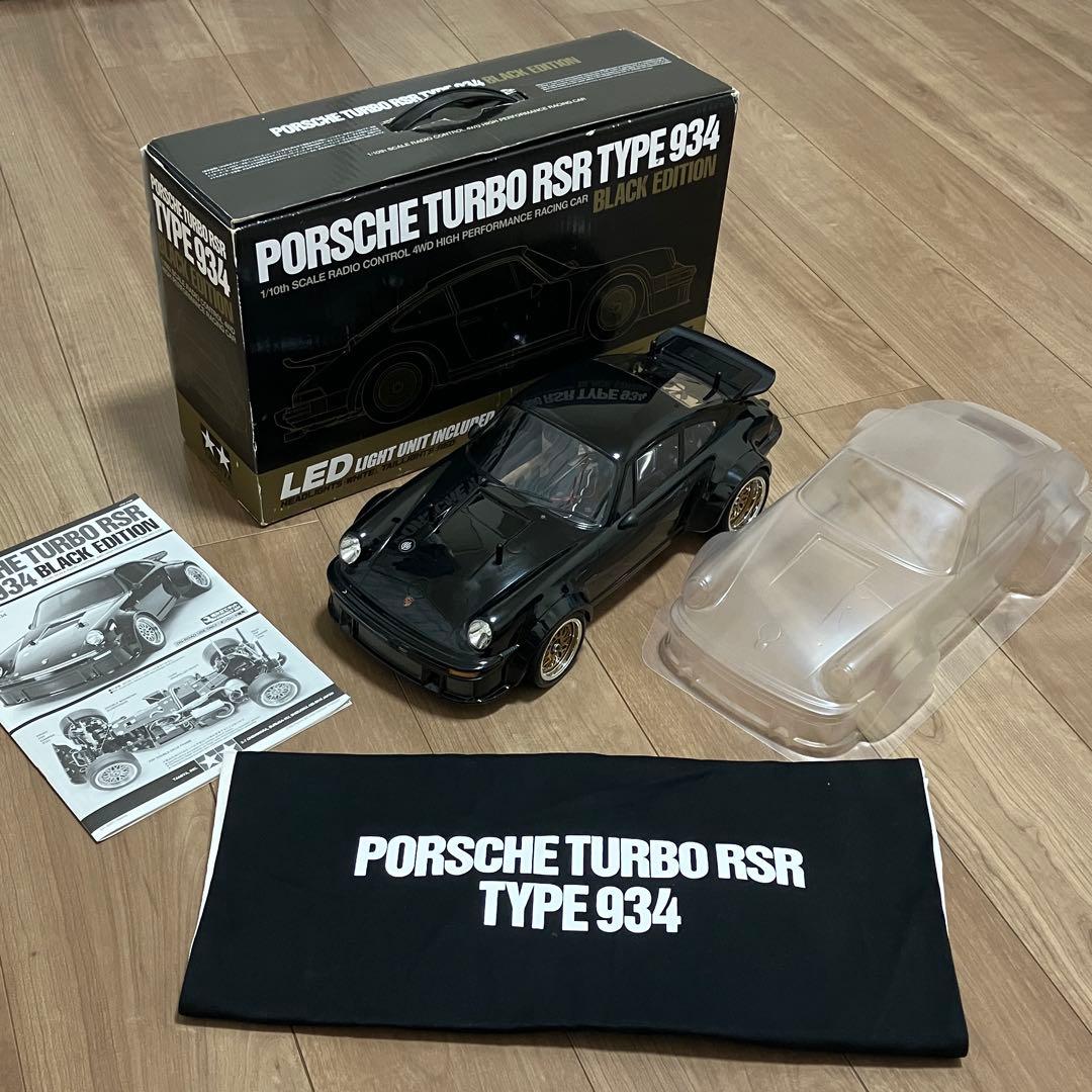 タミヤRC ポルシェ ターボ RSR 934 ブラック 1/10 TA02SW タミヤ 1/10RC ポルシェ ターボ RSR 934 ブラックエディション (TA02SW