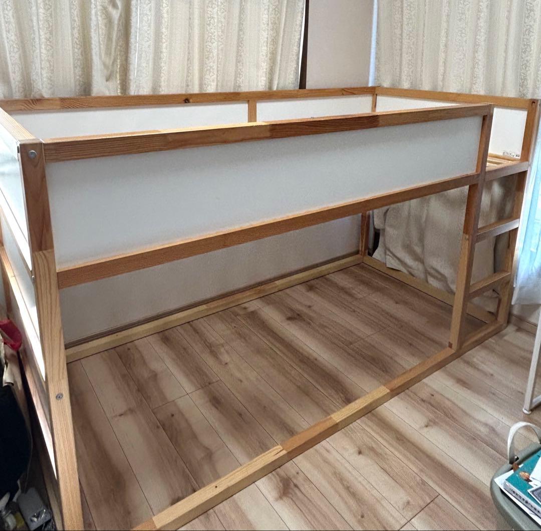 IKEA KURA キューラ ロフトベッド 2段ベッド 収納・秘密基地 天然木 ロフトベッド『KURA-クラ-』