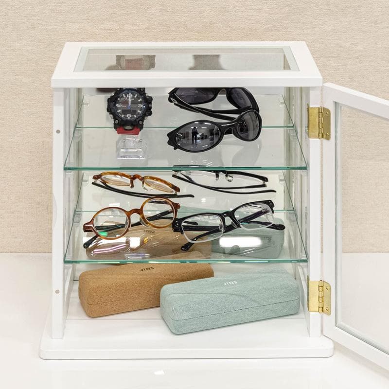 《新品・送料無料》スリムコレクションケース　ヨコ型　BR/WH