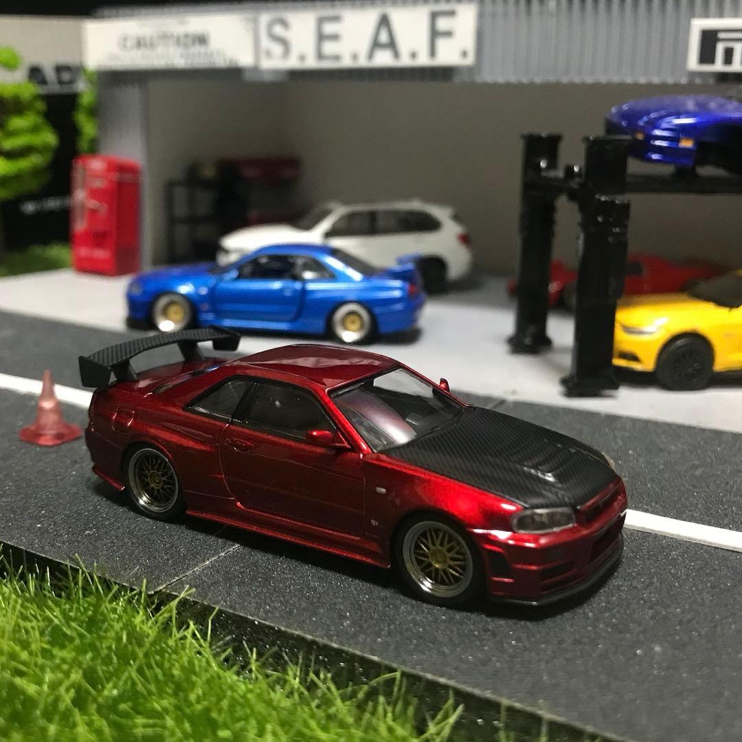 イグニッションモデル 1/64 スカイライン R34 GTR 限定レッド 未開封