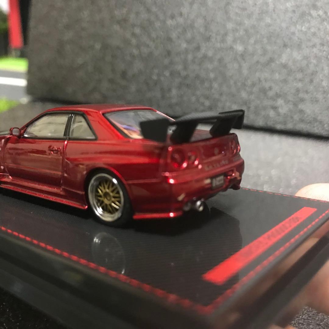 イグニッションモデル 1/64 スカイライン R34 GTR 限定レッド 未開封
