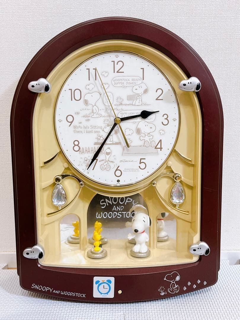 希少品】スヌーピー SNOOPY 掛け時計 からくり時計 4MH778-M - メルカリ