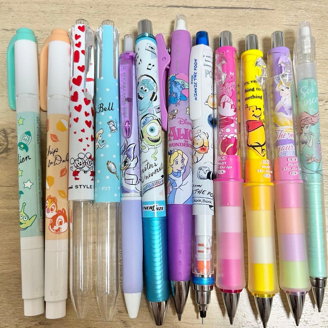 Disney ディズニー 】文房具まとめ売り②！！ シャーペン 色ペン