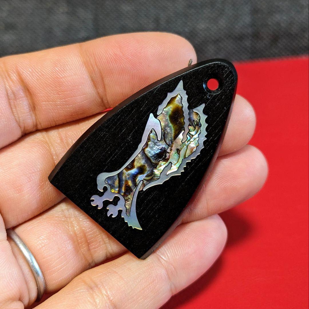 PRS エボニー製 フレームドイーグル トラスロッドカバー USEBNSA