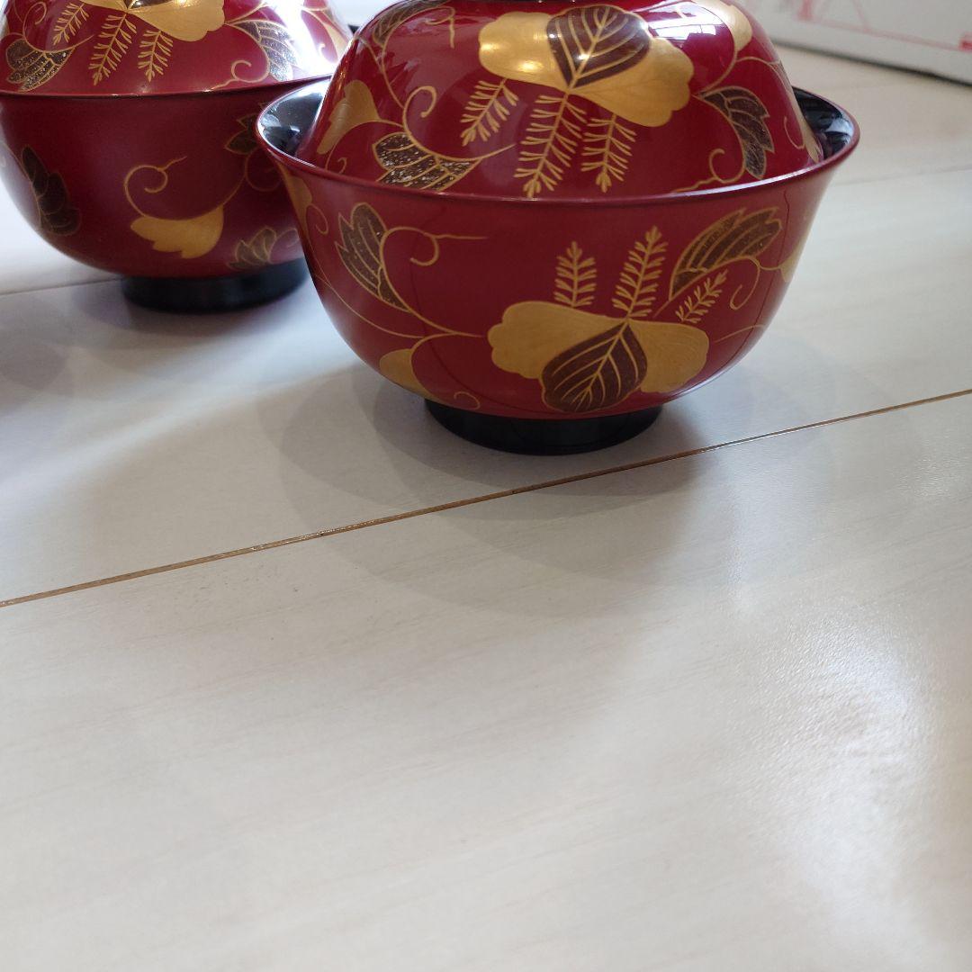 茶碗 羽反椀朱桐唐草4個組 - メルカリ