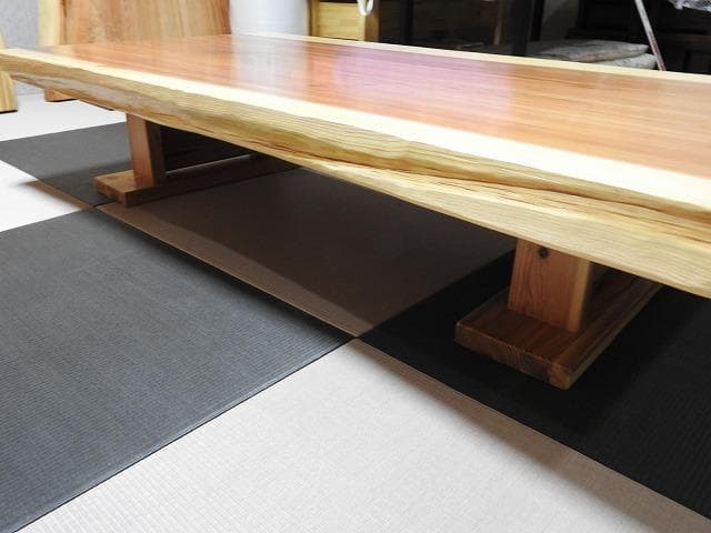 49 小国杉（熊本）一枚板座卓6帖～8帖厚板良品-オンラインショップ