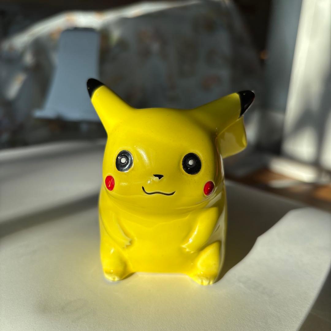平成レトロ 初期 ピカチュウ 貯金箱 陶器製 - メルカリ