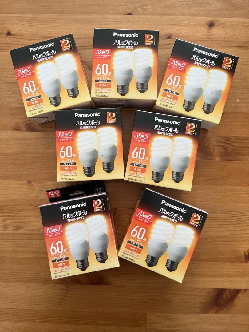 Panasonic 電球形蛍光灯パルックボール60形 電球色 2個セット 7箱 Amazon | パナソニック 電球形蛍光灯 パルックボール 60形・電球色 2個