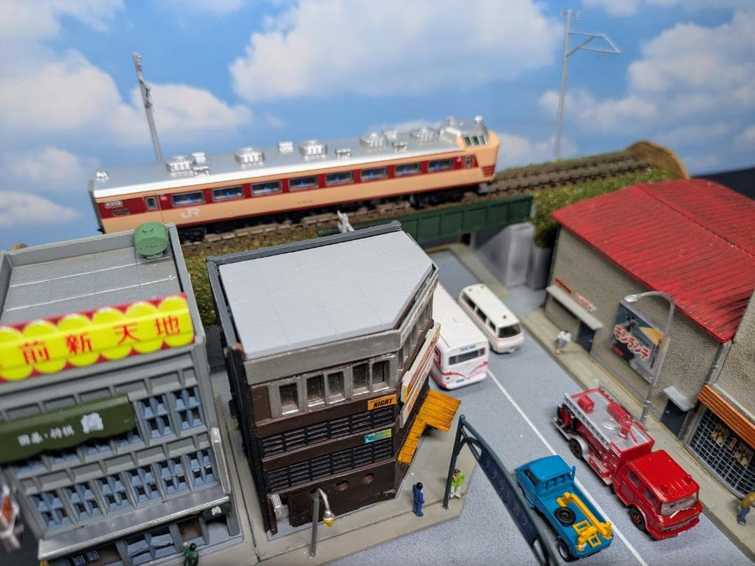 Nゲージ 鉄道模型展示台 昭和の一角 - メルカリ