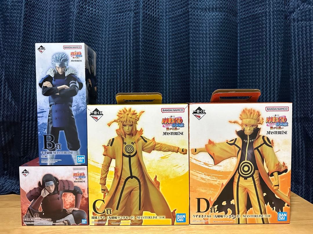 ナルト 一番くじ 繋がる思い A賞 B賞 C賞 D賞 フィギュアセット
