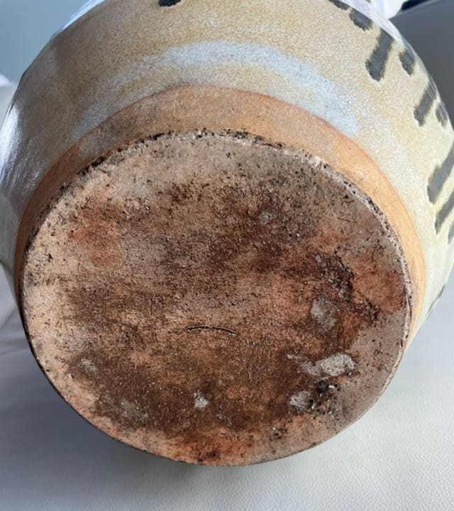 信楽焼 すだれ茶壺 すいか壺 骨董アンティーク - メルカリ