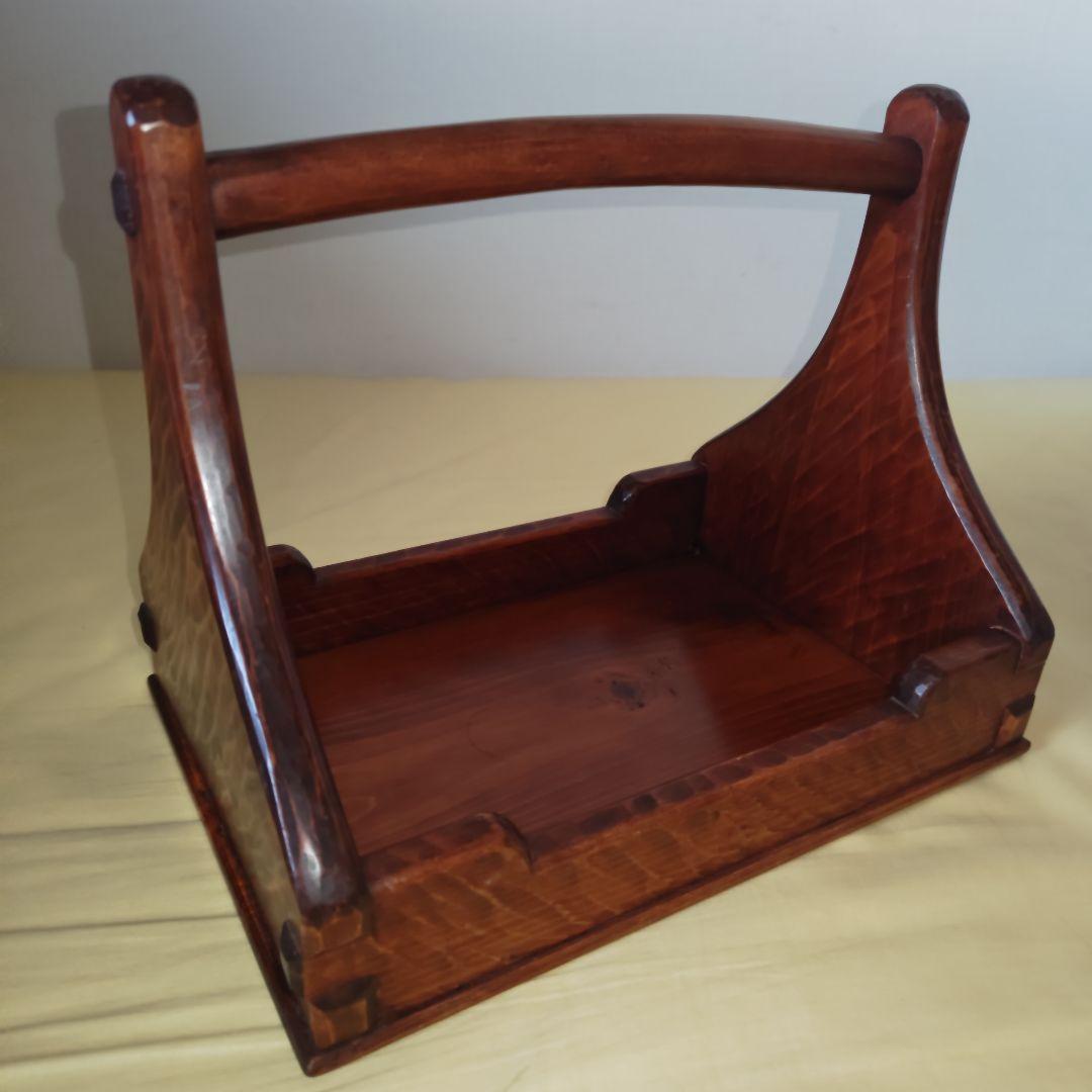 希少・美品】矢澤金太郎 手提げ盆/手提盛器 木工作家 家具職人 指物