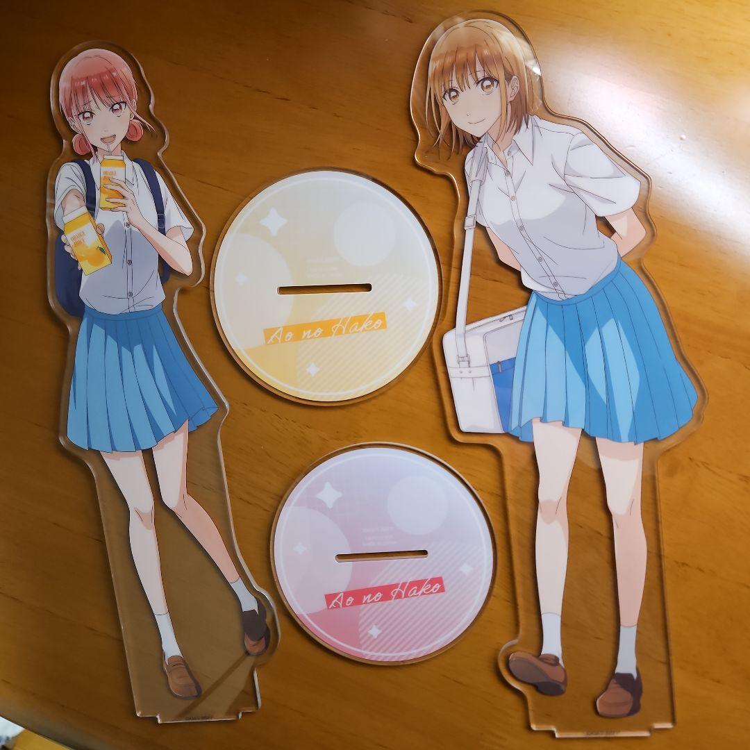 アオのハコ タイトーくじ B賞 鹿野千夏 C賞 蝶野雛 アクリルスタンド
