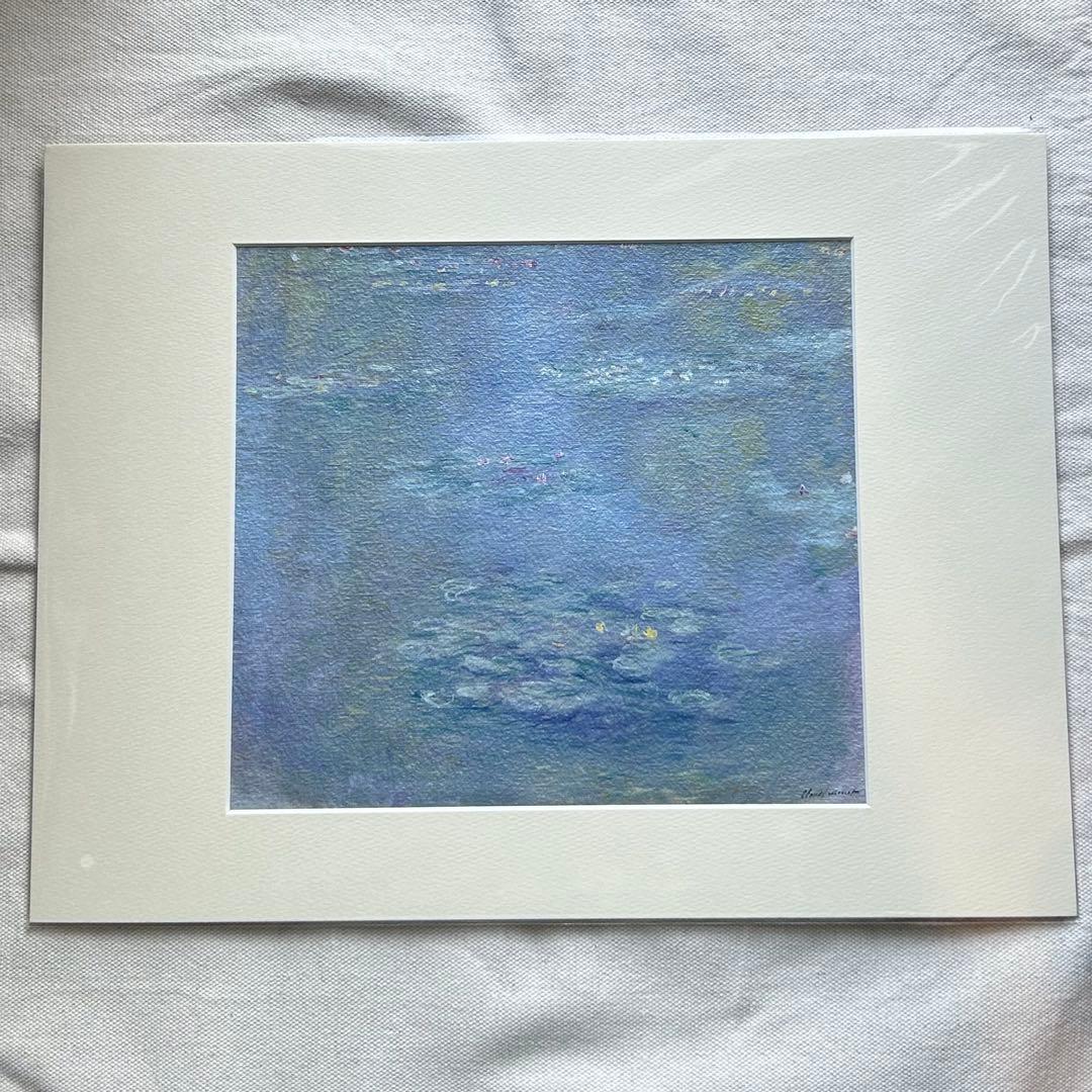 モネ展 睡蓮のとき マット付額絵 - メルカリ