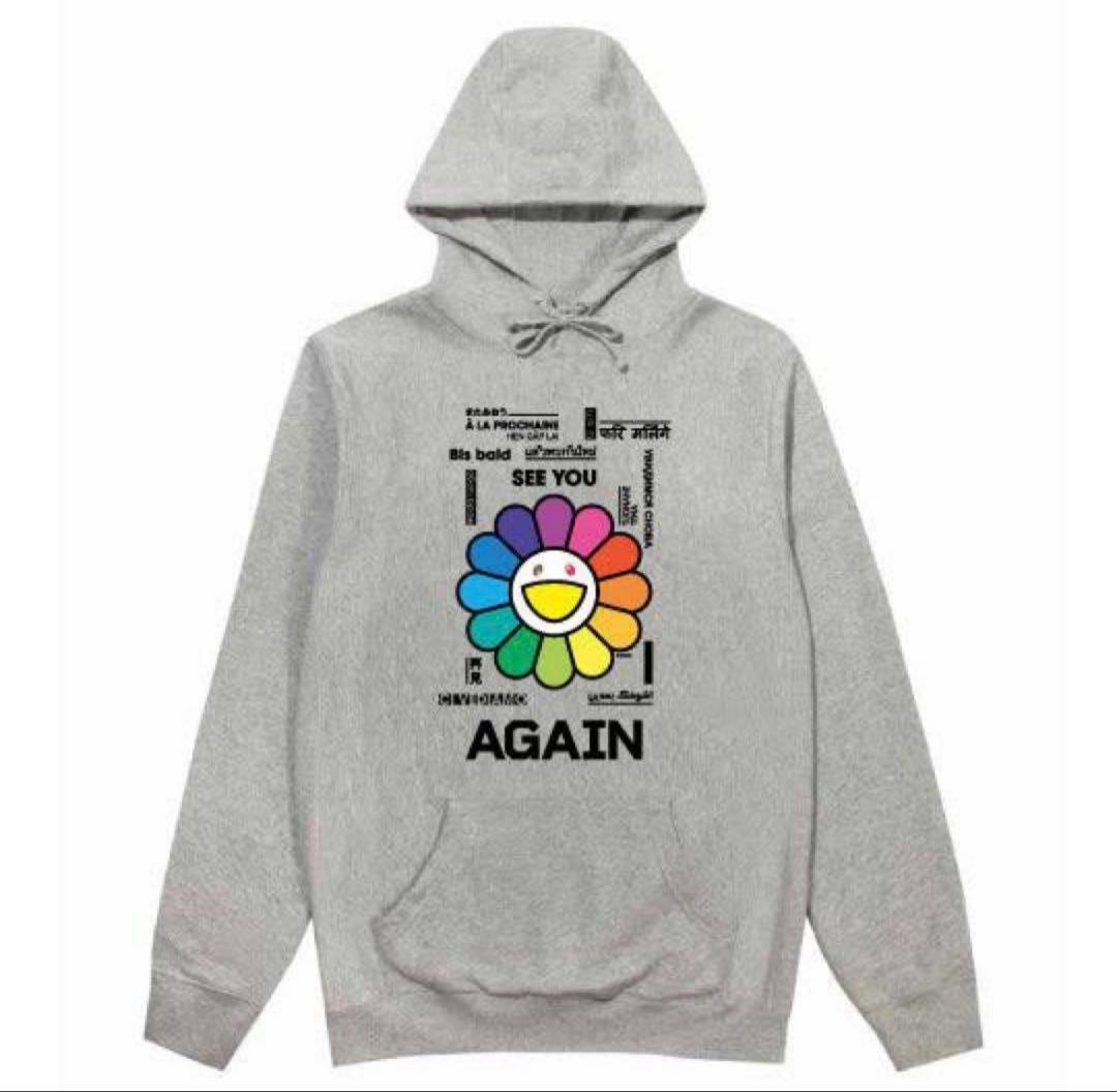 Lサイズ ゆず 村上隆 AGAIN スウェット パーカー - メルカリ