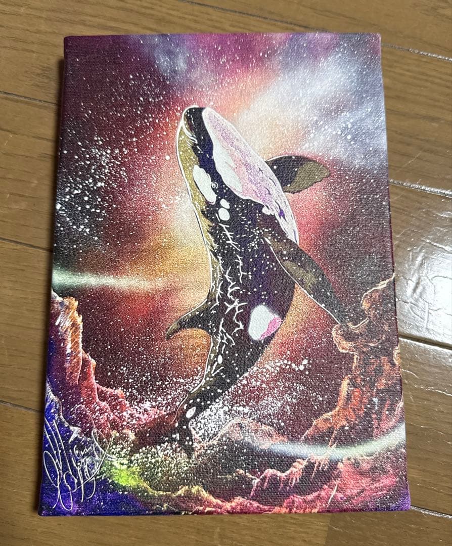 スプレーアートエデンSMシャチの宇宙アート複製画 - メルカリ