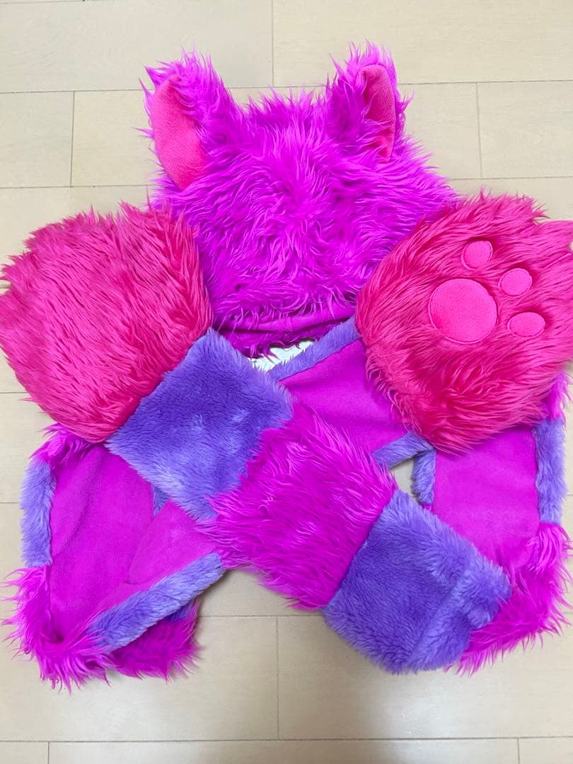 マフラーキャップ チェシャ猫 チェシャ猫 マフラーキャップ ファンキャップ ディズニー - メルカリ
