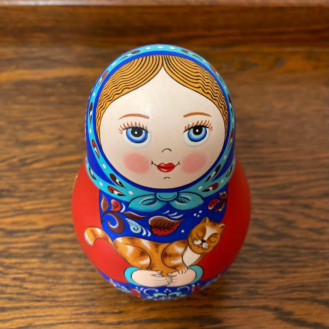 専用】ロシア雑貨☆起き上がりこぼし♪ネコ オリガ・ザバイキナ作