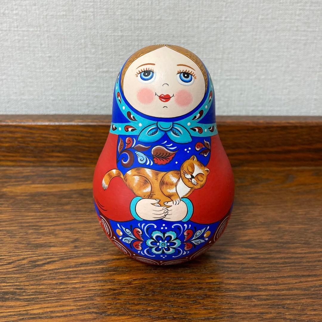 専用】ロシア雑貨☆起き上がりこぼし♪ネコ オリガ・ザバイキナ作