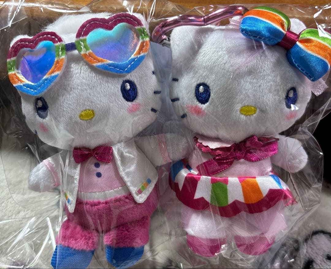 iAEON ハローキティ&ディアダニエル ペアぬいぐるみチャーム 非売品