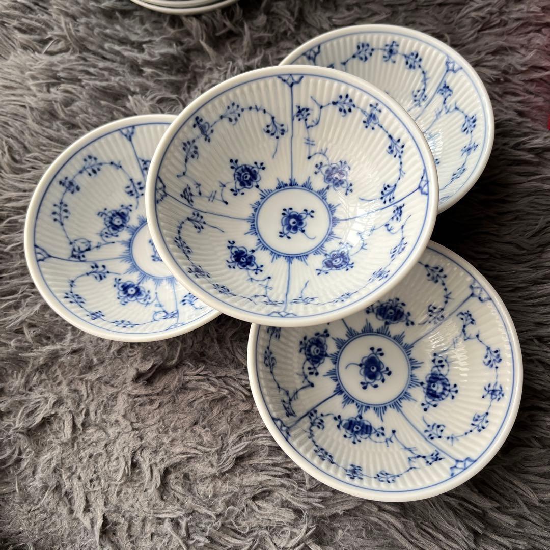 ロイヤルコペンハーゲン　ボウル　4個セット ロイヤルコペンハーゲンROYAL COPENHAGEN プリンセスブルー オーバル