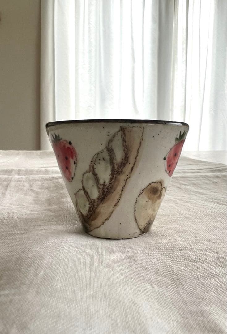 やまぐちあさこさんパンダとパンとイチゴ柄の器 可愛い小鉢