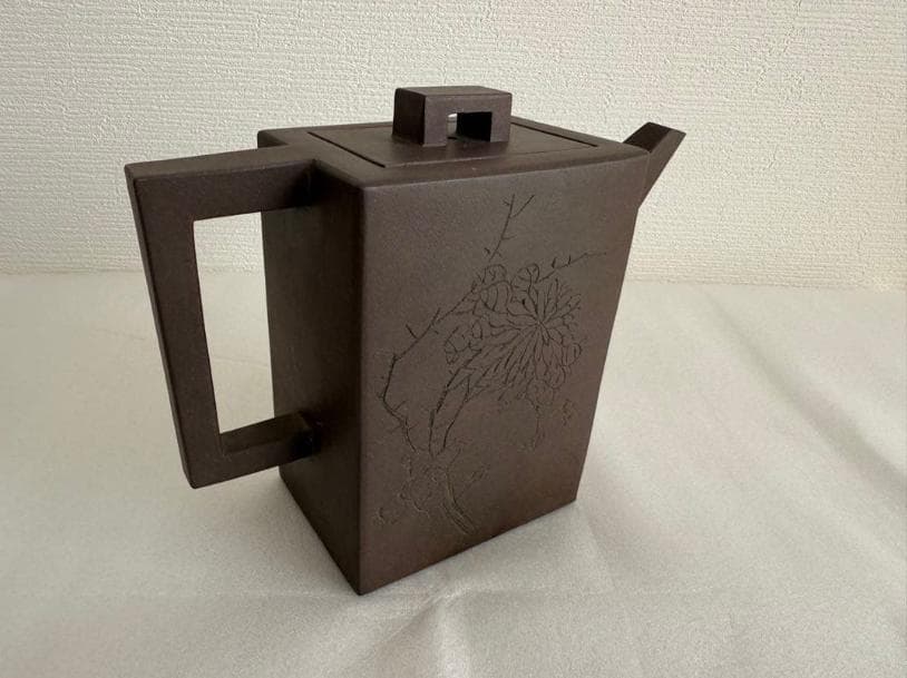 鉄画軒刻 胡耀庭製 紫砂 朱泥 急須 - メルカリ