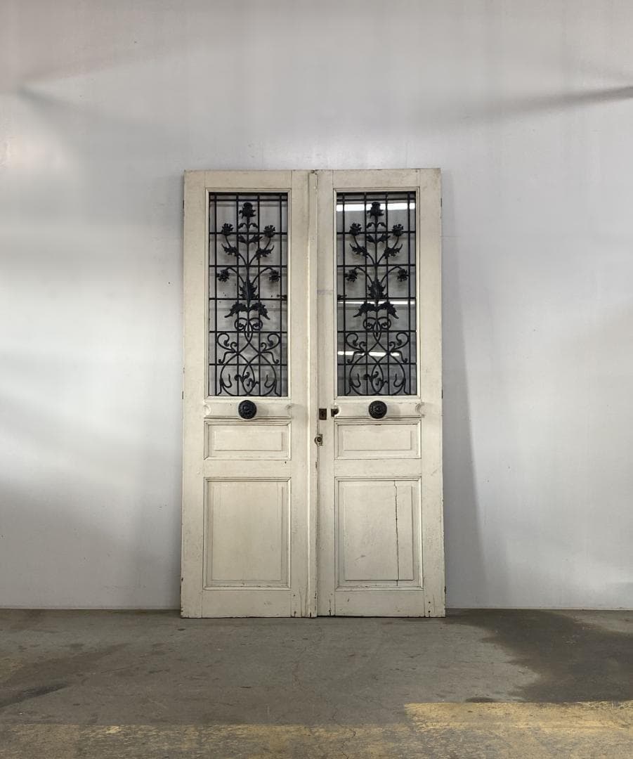 フランス アンティーク Iron Double Door ドア テーブル - メルカリ