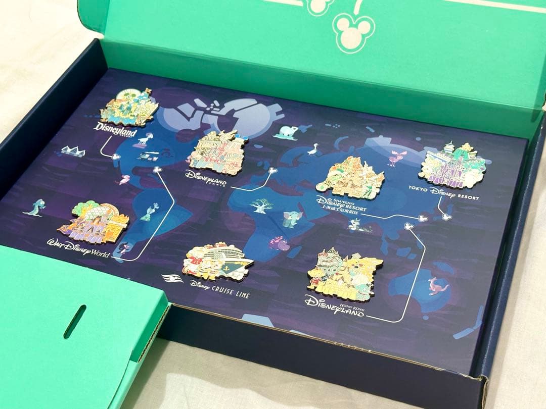 D23 ゴールドメンバー限定 2022年 ディズニーパークス ピン7個セット