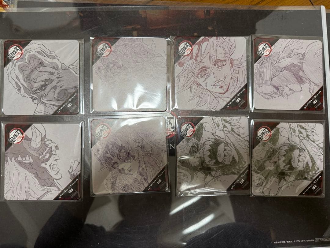 ufotable ダイニング 上弦集結 コースター8点 無惨 黒死牟 童磨