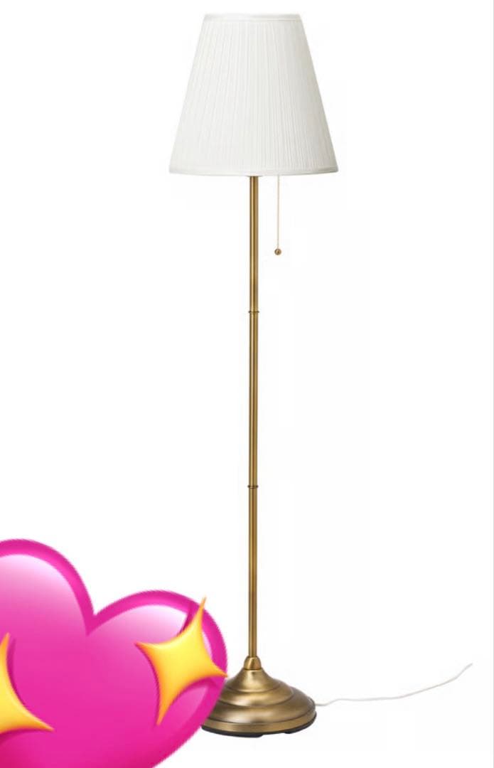IKEA♡ÅRSTID オースティード♡フロアランプ 真ちゅう/ホワイト