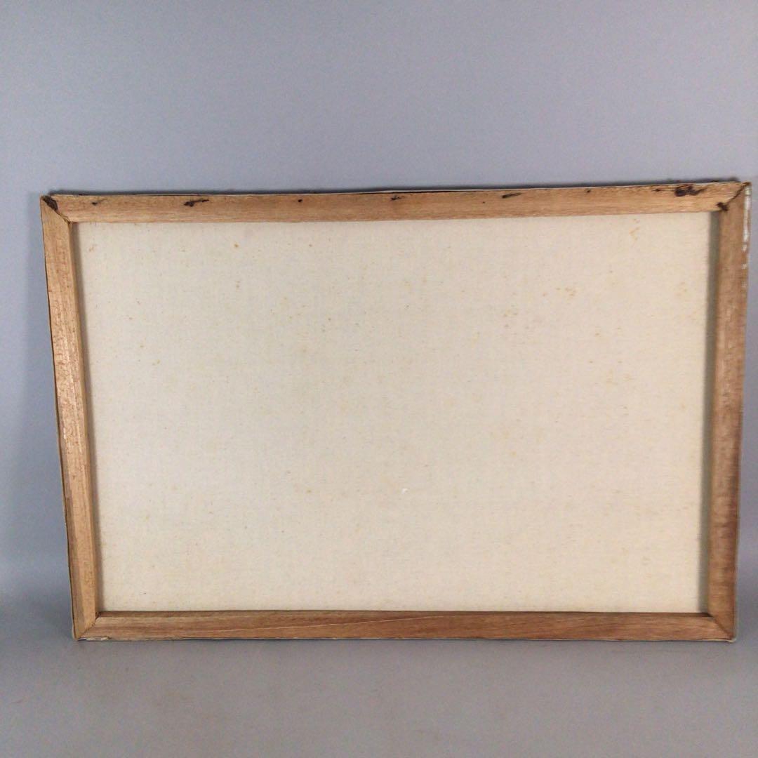 No4800 額装 油彩画 朝日 帆船 直筆サイン 箱付 絵画 美術 送料無料