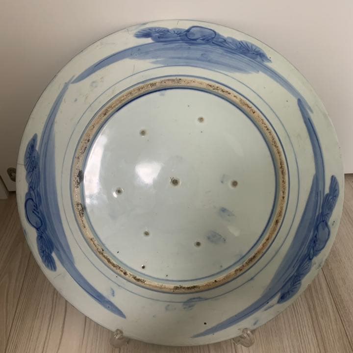 染付 古伊万里 大皿 41cm 飾皿 絵皿 料亭 小料理 - メルカリ