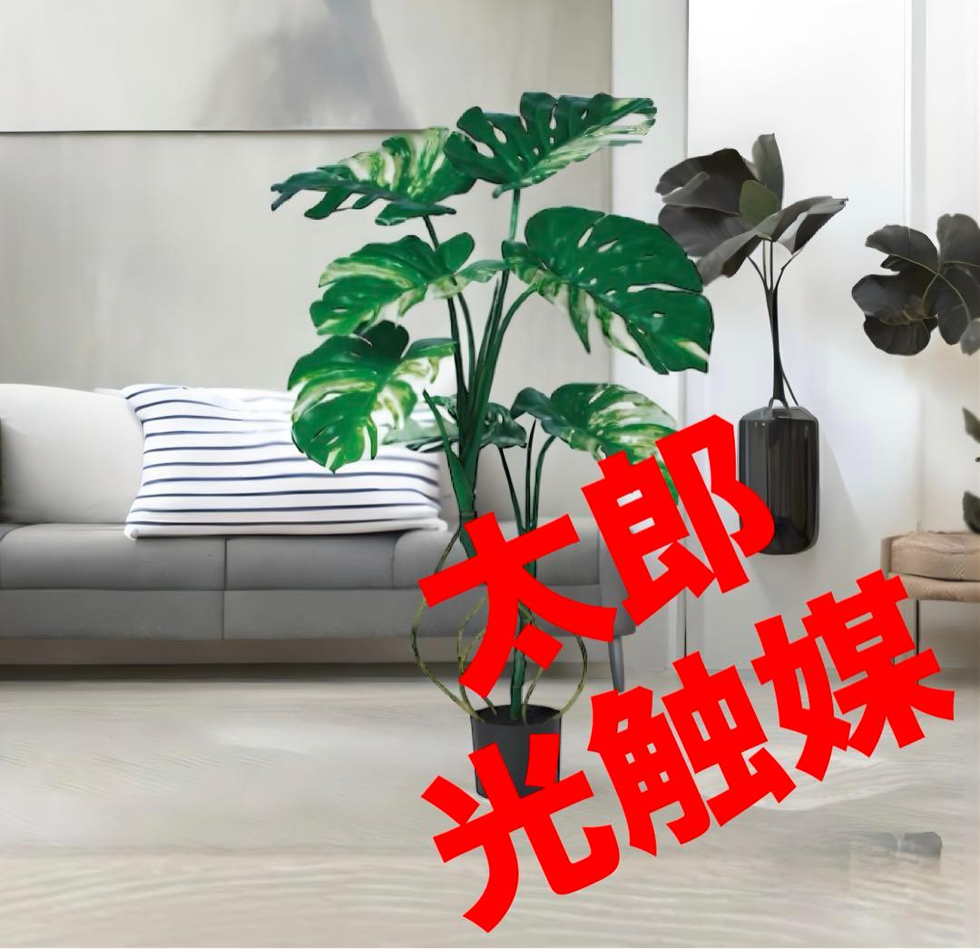 光触媒　人工観葉植物　ウォールグリーン　フェイクグリーン　モンステラポット117 光触媒 人工観葉植物 ウォールグリーン フェイクグリーン モンステラ75