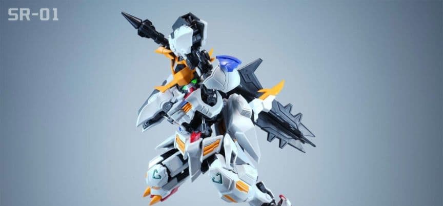 海外製】バエル バルバトス似 形態切替可 MGSD相当 発光 組立式プラモデル