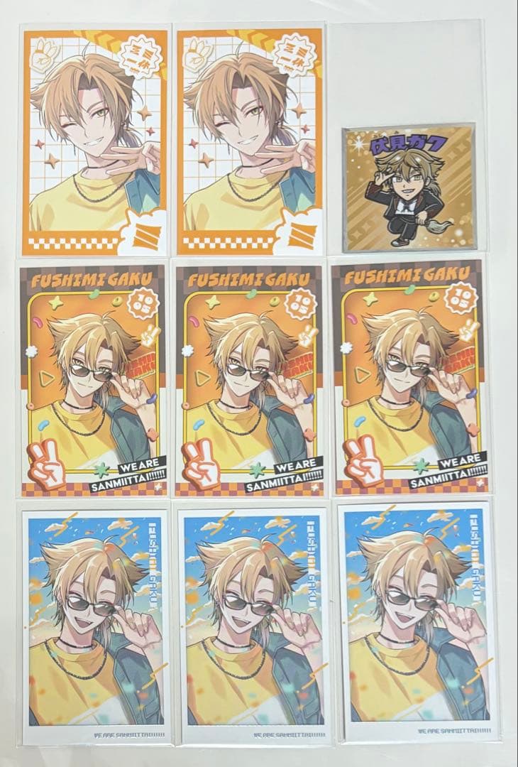 にじさんじ 三ミ一体 伏見ガク チェキ チェキ風カード ビックリマン