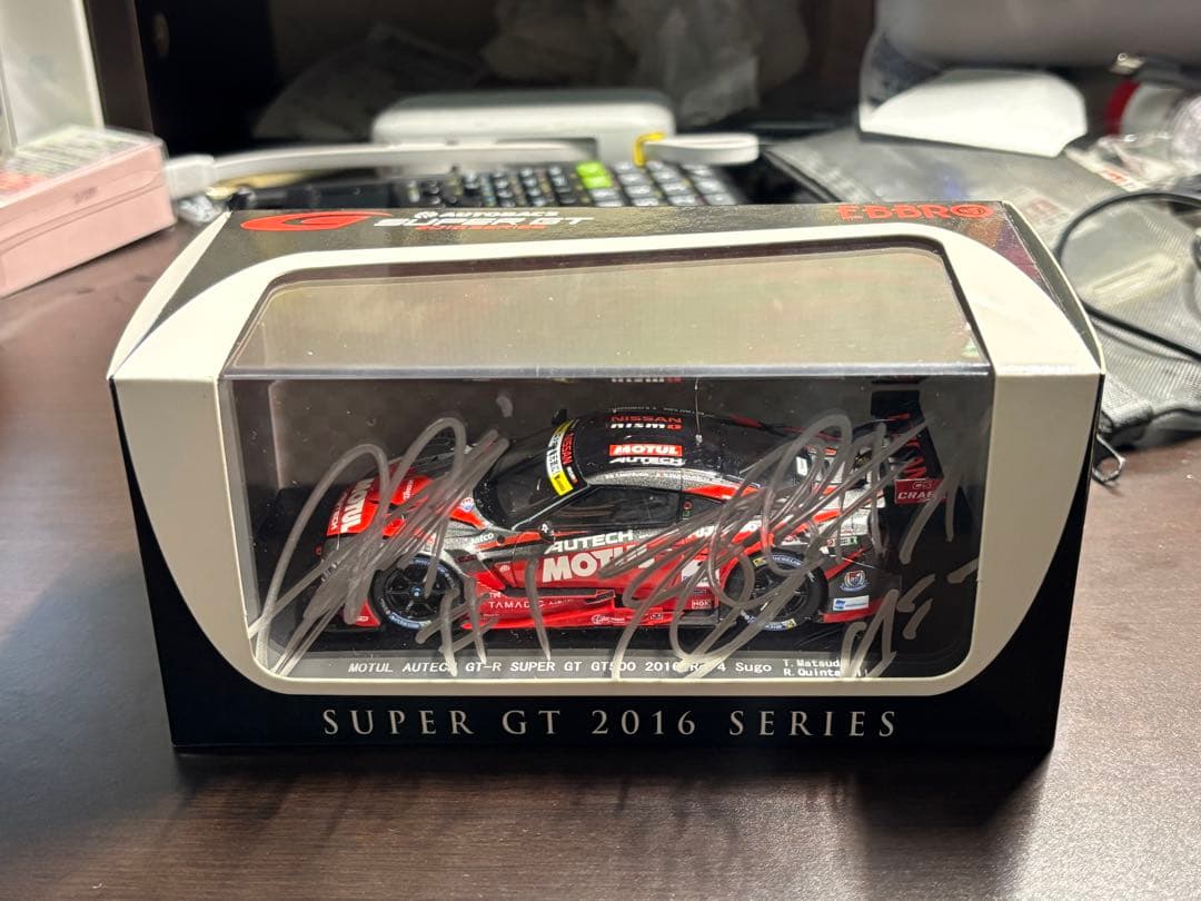エブロ 1/43モチュールオーテックGT-R No.1 2016SUGO直筆入り