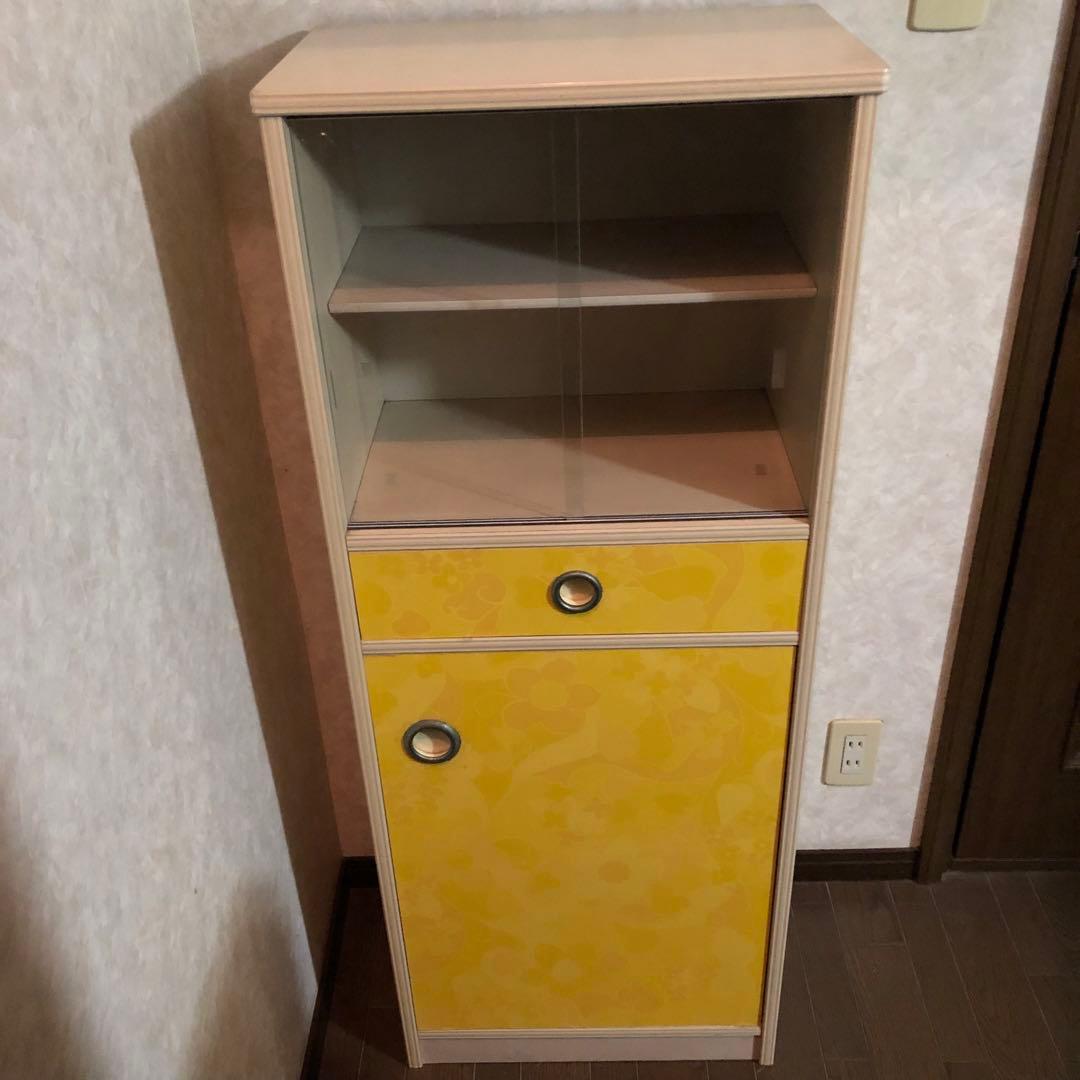 昭和レトロポップ　収納棚・飾り棚⚠️着払い出品です。直接の引取り希望。 昭和レトロ 食器棚 レトロポップ 飾り棚 カップボード ミッド