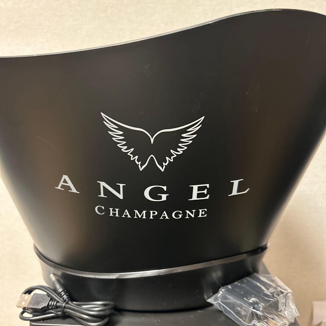 ANGEL CHAMPAGNE エンジェル　ブラック　シャンパンクーラー　バケツ ANGEL CHAMPAGNE エンジェル ブラック シャンパンクーラー バケツ