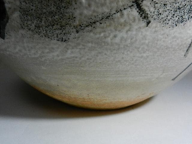 京焼 伝統工芸士「河島浩三」作 大型花瓶（高27．5㌢、胴30
