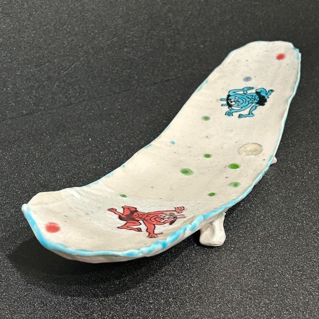 ⭐️ 【 新品 】九谷焼 幸窯 泡玉 鬼文 足付き 長角皿 ⭐️ ⭐️ 【 新品 】九谷焼 幸窯 泡玉 鬼文 足付き 長角皿 ⭐️