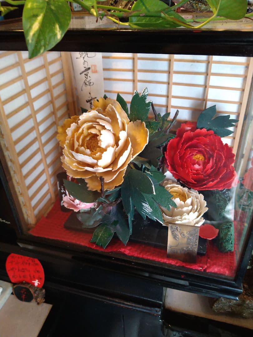 和菓子で作られた牡丹の花です、食べれますが、飾り物が良いと思います 2024年4月(卯月)の上生菓子が決まりました。｜くらづくり本舗