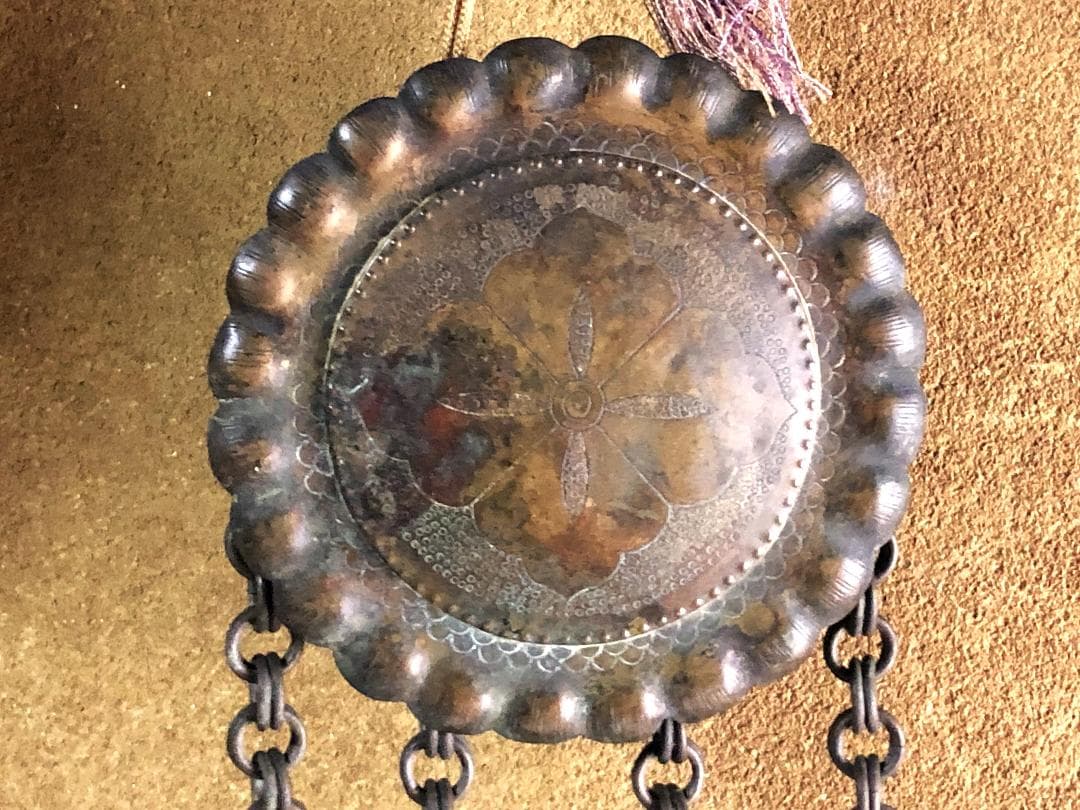 花角紋彫金連馬鈴 】 江戸時代 馬具装飾品