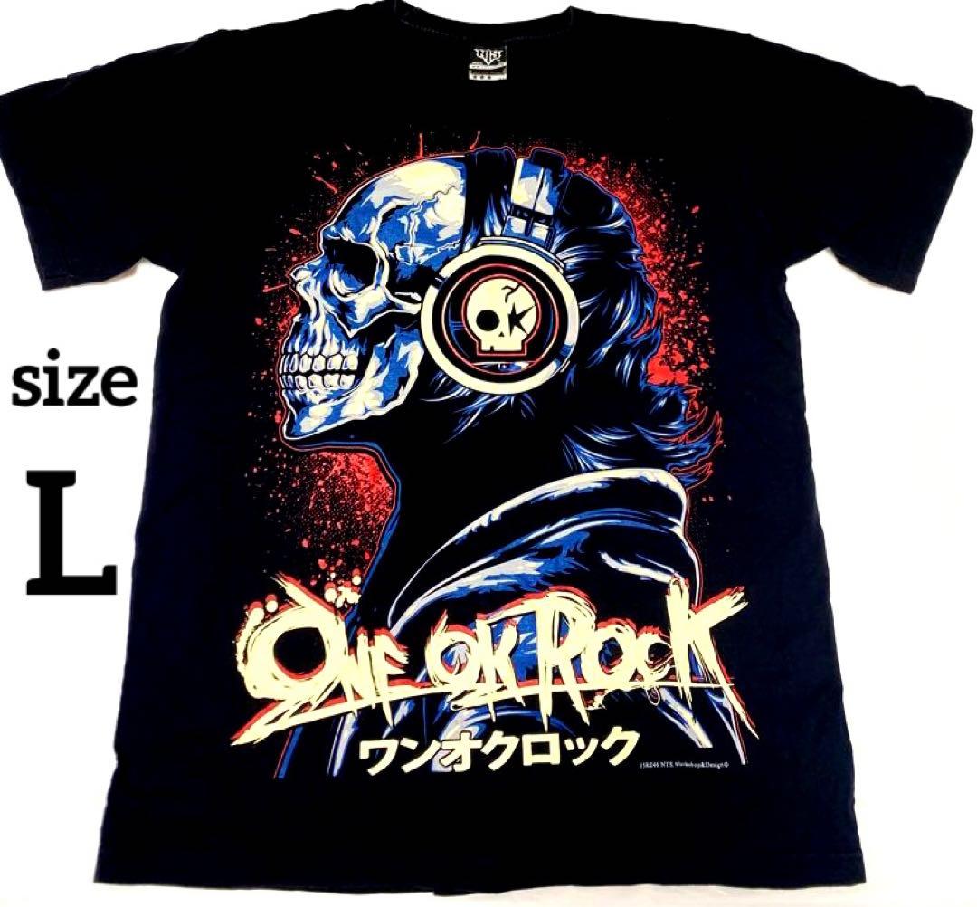 美品 バンドTシャツ one ok rock ワンオクロック Lサイズ スカル
