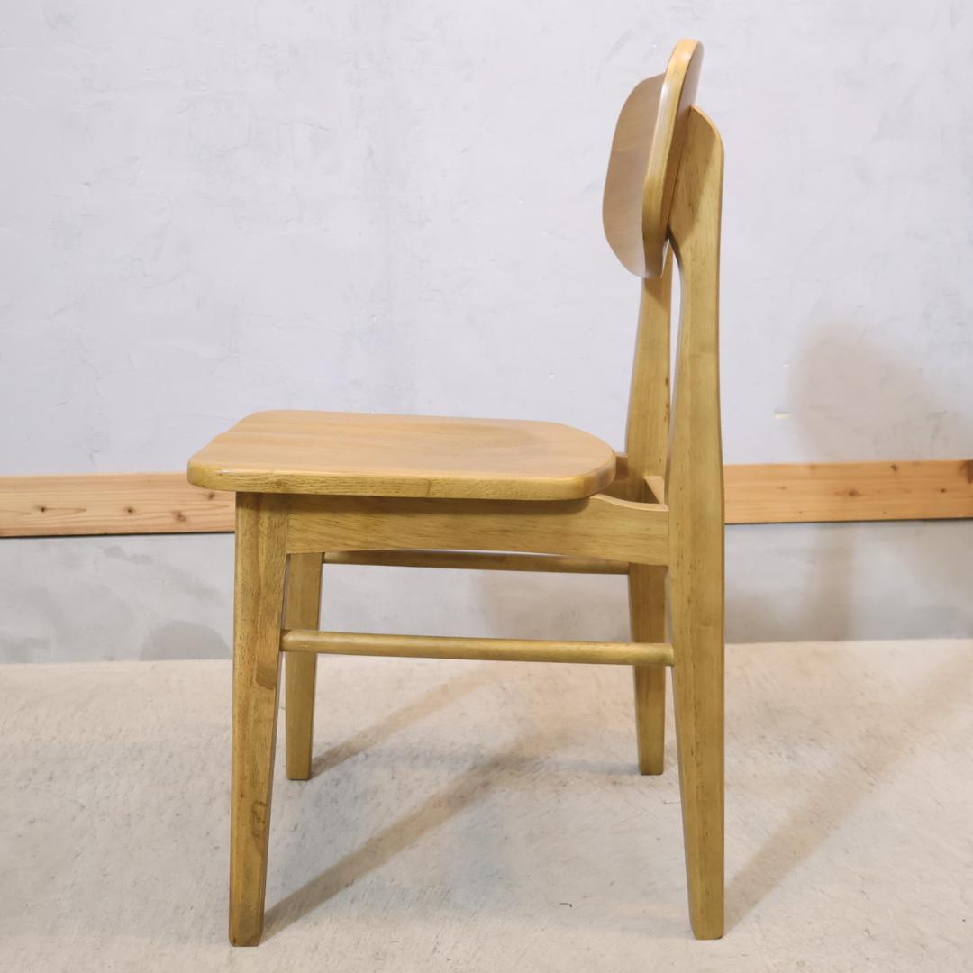 ICHIBA 市場家具 Rasic オーク材 ダイニングチェア レトロ 椅子 - メルカリ